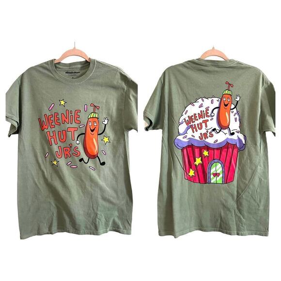 NWOT Licensed Nickelodeon SpongeBob SquarePants Weenie Hut Jr’s Tee Unisex Sz M - Picture 1 of 4